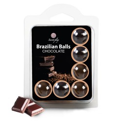 Set 6 bile braziliene Secret Play pentru masaj cu ciocolata
