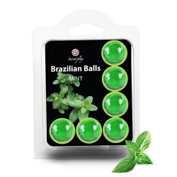 Set 2 bile braziliene Secret Play pentru masaj cu menta