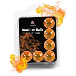 Set 6 bile braziliene Secret Play pentru masaj cu efect fierbinte