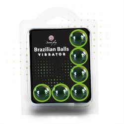 Set 6 bile braziliene Secret Play pentru masaj cu efect de vibratii