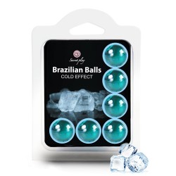 Set 6 bile braziliene pentru masaj cu efect rece