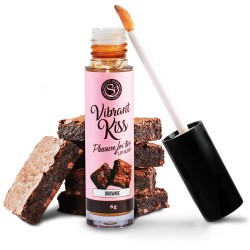 Luciu de buze pentru vibratii cu brownie
