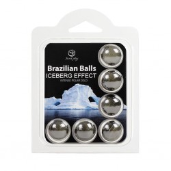 Set 6 bile braziliene Secret Play pentru masaj Iceberg