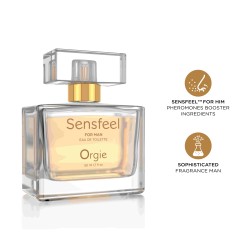 Parfum pentru el cu feromoni, ORGIE Sensfeel for Man, Eau de Toilette 50 ml