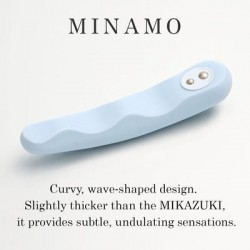 Vibrator, Iroha by Tenga, Minamo, silicon moale albastru, 17.2x3.8x2.9 cm