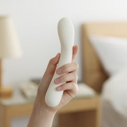 Vibrator rezonanta profunda, Iroha by Tenga, Tsuru alb, 3.3x17.4x3.3 cm