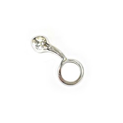 Plug Anal Passion din otel inoxidabil, Stainless steel anal probe pull ring     