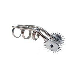 Roti cu tepi din otel inoxidabil, Satinless Steel Cat Claw Pinwheel In Clamshell
