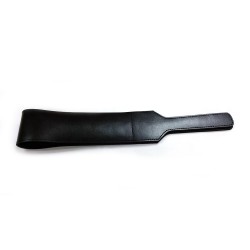 Paleta deschisa din piele, Leather open folded paddle black      