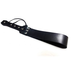 Paleta dubla, Leather folded paddle blk       
