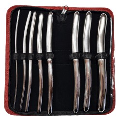 Set 8 dilatatoare din otel inoxidabil, Stainless steel hegar dilator set      