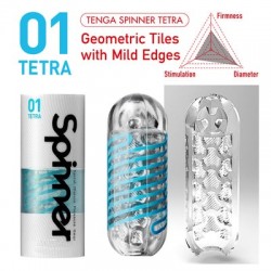 Masturbator pentru barbati, Tenga, Spinner 01 Terra, 5.5x17 cm 