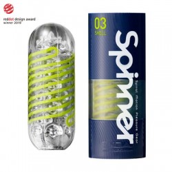 Masturbator pentru barbati, Tenga, Spinner 03 Shell, 5.5x17 cm 
