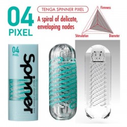 Masturbator pentru barbati, Tenga, Spinner 04 Pixel, 5.5x17 cm 